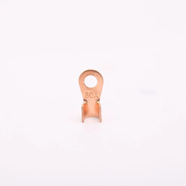 Open-end lug OT red copper (tinned) for fixed cable connection