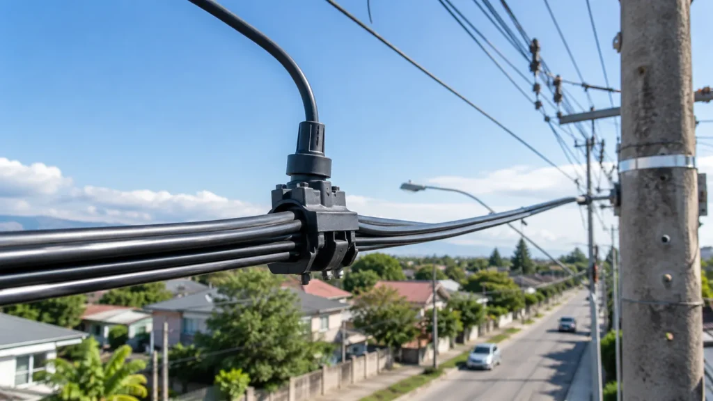 cable_clamp_over_suburban_street_view