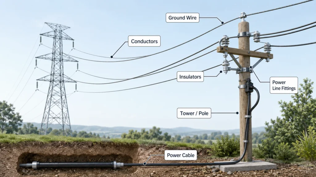 electrical power line system components