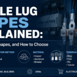 Cable lug types guide cover showing electrical cable lugs and terminals