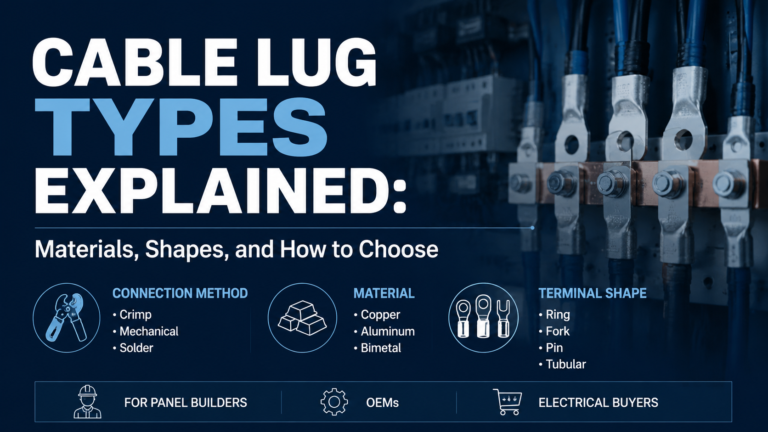 Cable Lug Types Explained: Materials, Shapes, and How to Choose