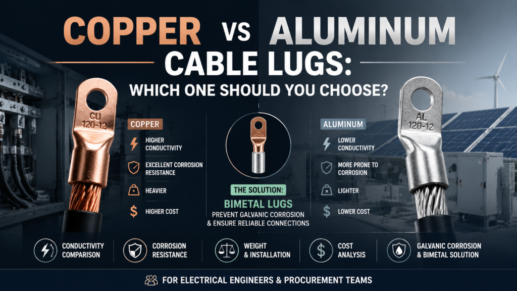 Copper vs aluminum cable lugs comparison cover