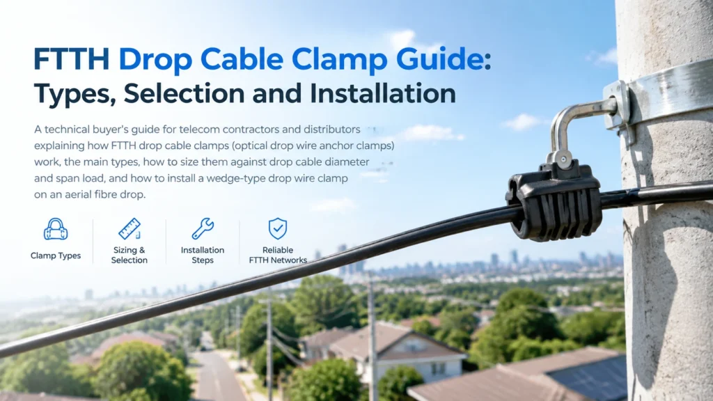 FTTH Drop Cable Clamp Guide: Types, Selection and Installation